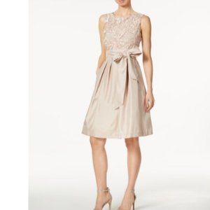 JESSICA HOWARD CHAMPAGNE COCKTAIL DRESS
